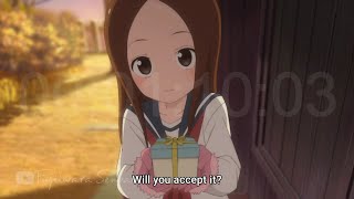 Jealous Takagi  Valentine Day Chocolate  Anime Clip [upl. by Roydd]