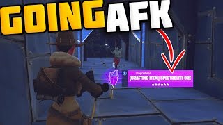 Going AFK Whilst Trading Spectrolite Ore RARE ITEM  Fortnite Save The World [upl. by Gnirps]