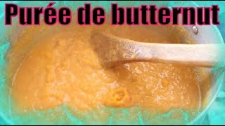 Recette butternut Faire la purée de butternut rapidement [upl. by Airdnassac]