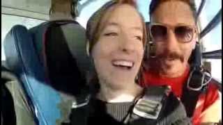 1st time skydivers hilarious and terrorfilled reaction [upl. by Abagael952]