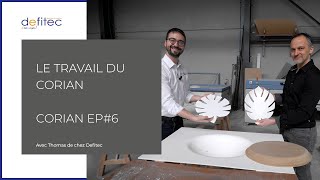 Tout savoir sur le Corian 6  Le façonnage du Corian les finitions du plan de travail [upl. by Attenohs158]