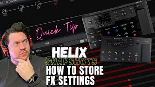 Line 6 Helix Parameters not saving between Snapshots Quick Fix [upl. by Nena]