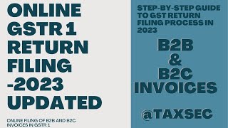 GST Return Filing in Hindi  How to File GSTR 1 Online in 2023  GSTR 1 Kaise Fill Kare gstfiling [upl. by Dnilazor886]