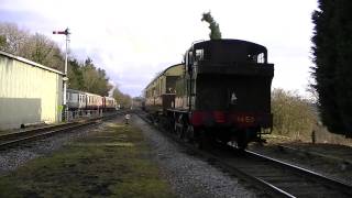 14xx 1450 and autocoach at Rothley station GCR winter steam gala 2011 [upl. by Clemente]