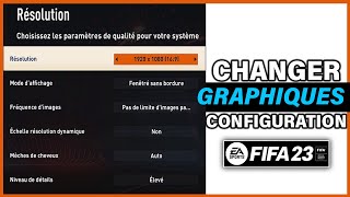 Comment CONFIGURER les GRAPHIQUES FIFA 23 ✅ [upl. by Tamara190]