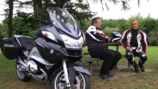 BMW R1200RT vs Kawasaki 1400GTR Test  Fede tourercykler [upl. by Yllehs]