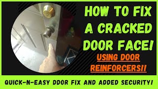 How To Install Door Reinforcers and Fix Cracked Doors  Door Security [upl. by Maxi164]