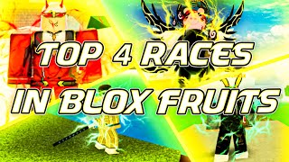 Ranking the 4 races in Blox Fruits [upl. by Elatnahs37]