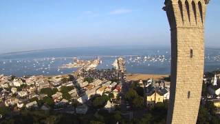 Aerial Drone Video of Provincetown Cape Cod amp Pilgrim Monument [upl. by Tinya675]