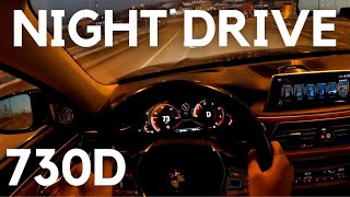 What Its Like to Drive A BMW 7 Series At Night  POV Drive [upl. by Ahsenre]