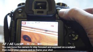 How to use AF AE Lock Panasonic FZ1000 [upl. by Bobseine27]