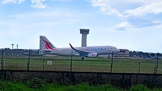 Srilankan Airlines A320 take off  Spotting at Cochin Intl Airport  Cochin To Colombia [upl. by Neram]