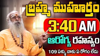 షుగర్ బీపీ 365 రోజులు ఏరోగం రాదు Brahma Muhurtam  108 Years Baba Santh Sadhanananda Giri Interview [upl. by Restivo]