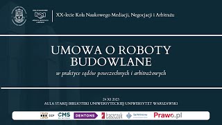 Umowa o roboty budowlane w praktyce sądów powszechnych i arbitrażowych [upl. by Hasan842]