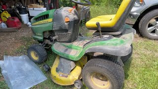 Finding the Serial Number on the 2011 LA145 John Deere Mower shorts [upl. by Stone]