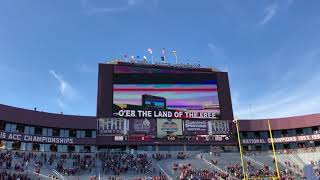 B52 Bomber USAF flyover at Florida State game  11172018 [upl. by Narruc708]