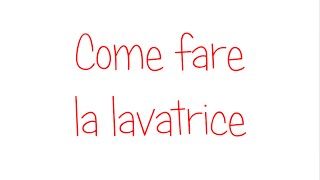 Come fare la lavatrice [upl. by Ahtela]