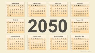 Kalender 2050 [upl. by Georas]