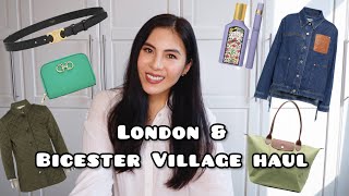 London amp Bicester Village Haul Loewe Celine Prada and More [upl. by Welcy939]