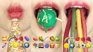 asmr 1HOUR EMOJI FOOD CHALLENGE MUKBANG 1시간 이모지 먹방 챌린지 모음집 TIKTOK COMPILATION eating sounds [upl. by Sonaj186]