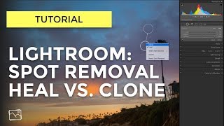 Lightroom Tutorial  Spot Removal  What Is The Difference Between Heal And Clone [upl. by Adnuhser]