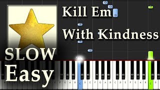 Selena Gomez  Kill Em With Kindness  Piano Tutorial Easy SLOW Synthesia  How To Play [upl. by Baniez210]