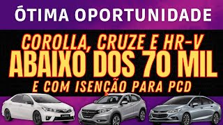 COROLLA CRUZE E HRV PCD ABAIXO DOS 70 MIL [upl. by Saylor]