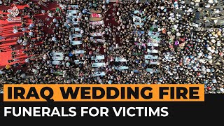 Funerals for victims of Iraq wedding fire  Al Jazeera Newsfeed [upl. by Brittany352]