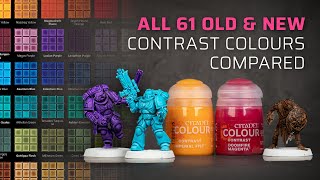 Comparison All 61 OLD amp NEW CONTRAST COLOURS in 1 video new 2022 paints review amp walkthrough [upl. by Ernestine992]