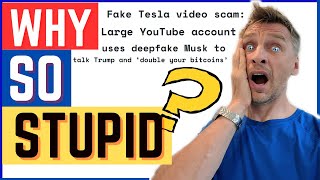 Why so Stupid Deep Fake Bitcoin Scam thecryptofather bitcoin cryptoscams [upl. by Ayotahs]