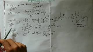 Sulphonation reaction amp Nitration reaction  Aromatic electrophilic substitution part 5 [upl. by Eneluj]