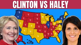 2024 Hypothetical Election  Hillary Clinton vs Nikki Haley [upl. by Oskar]