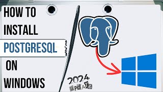 🔴How to install Postgresql on windows 1011  Updated 2024  StepbyStep  MyCodeWorks [upl. by Maller870]