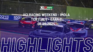 TCR Italy  HIGHLIGHTS  Imola  Gara 2 [upl. by Pastelki638]