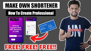 How To Create Free URL Shortener Website With Script  URL Shortener Website Free Me Kaise Banaye [upl. by Inalak]