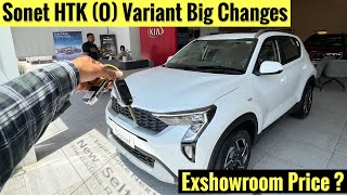 2nd बेस मॉडल में भी सनरूफ  KIA SONET HTK O 2024 Variant Full Walkaround Review  Updated 🔥 [upl. by Cleveland]