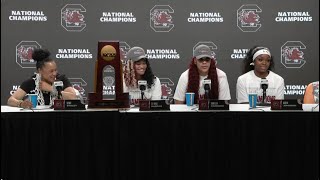 WBB Postgame Iowa South Carolina Press Conference 040724 [upl. by Brooks680]