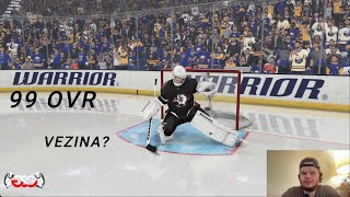 Can A 99 Overall Goalie Win The Vezina [upl. by Ecnaralc]