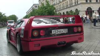 FERRARI F40  START UPS REVS INCREDIBLE IDLE SOUND [upl. by Phaih596]