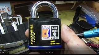 317 Federal SS730 CEN Grade 4 Padlock  Thanks Pickbeard [upl. by Christyna]