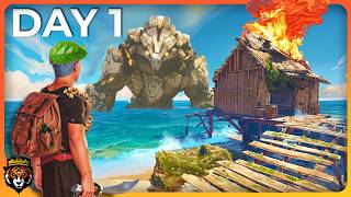 DAY 1 First Look at this AMAZING Island Survival Game [upl. by Ayekam554]