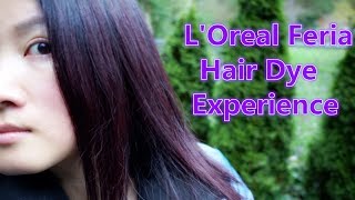 LOreal Feria Hair color in Chocolate Cherry  Deep Burgundy Brown 36 Experience amp Tips [upl. by Sybley]