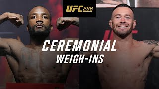 UFC 296 Ceremonial WeighIns [upl. by Sato514]