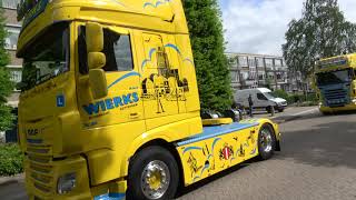 4K LKW trucks vrachtwagens truck parade Koningsdag Ridderkerk 27 april 2019 [upl. by Marje741]