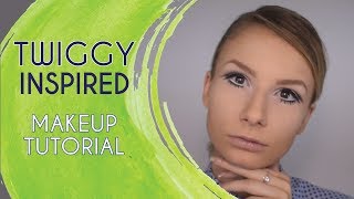 Twiggy Inspired MakeUp Tutorial [upl. by Luane]