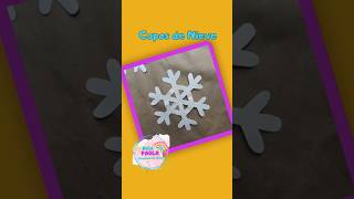 ❄️ Cómo hacer COPOS de NIEVE  how to make snowflakes❄️  Hola Paola christmasdiy navidad [upl. by Millur]