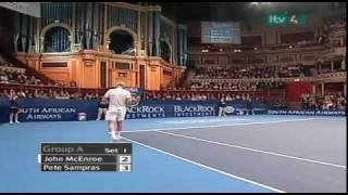 BlackRock Masters Tennis 2008 RR Sampras vs McEnroe 27 [upl. by Onia60]