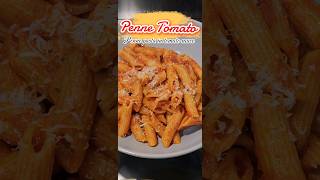 QUICK amp EASY PASTA RECIPE  PENNE TOMATO foodpastaeasyrecipe italianfood redpasta recipe [upl. by Glenda]