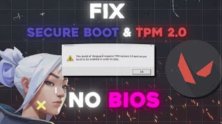 NO BIOS Fix Smart boot amp Tpm 20 issue ⏐ WINDOWS 11 ⏐ VALORANT [upl. by Nuahs928]