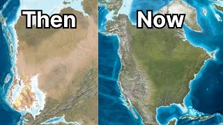 Evolution of North America  from the Permian to the Quaternary Period [upl. by Hasile]